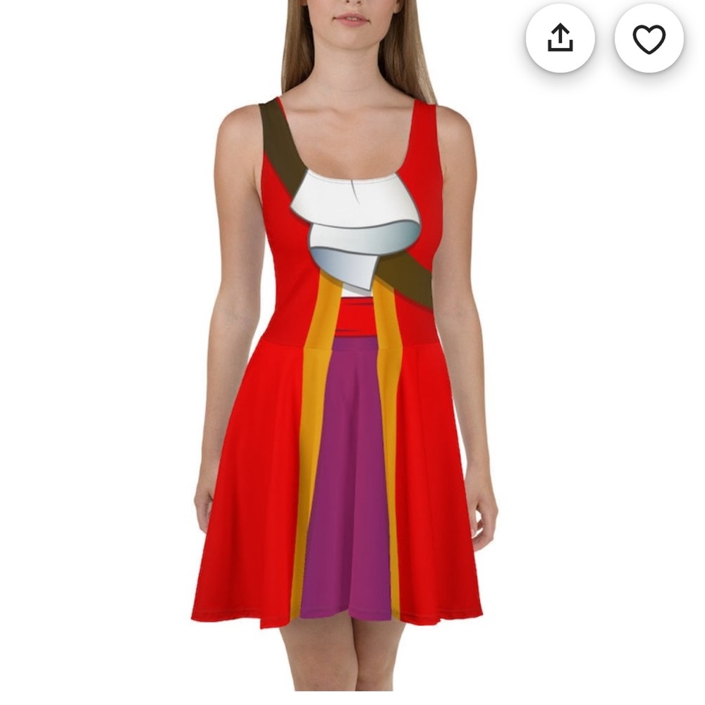 Disney Captain Hook skater dress 3x